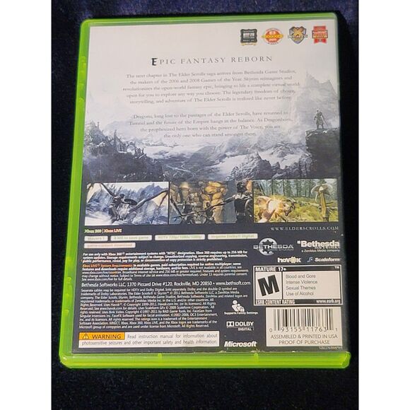 Elder Scrolls 5 Skyrim for Xbox 360 - Picture 2 of 5
